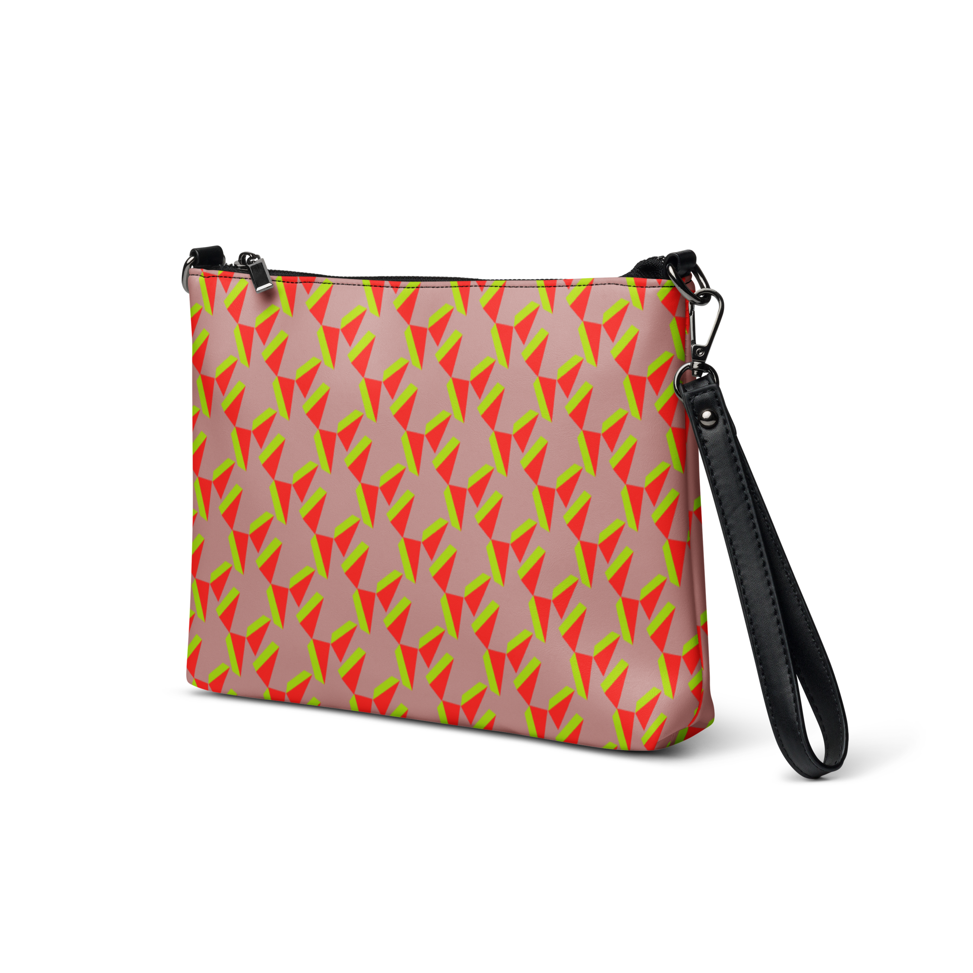 MAGICIAN BEVEL CROSSBODY BAG - MAUVE/NEON BEVEL