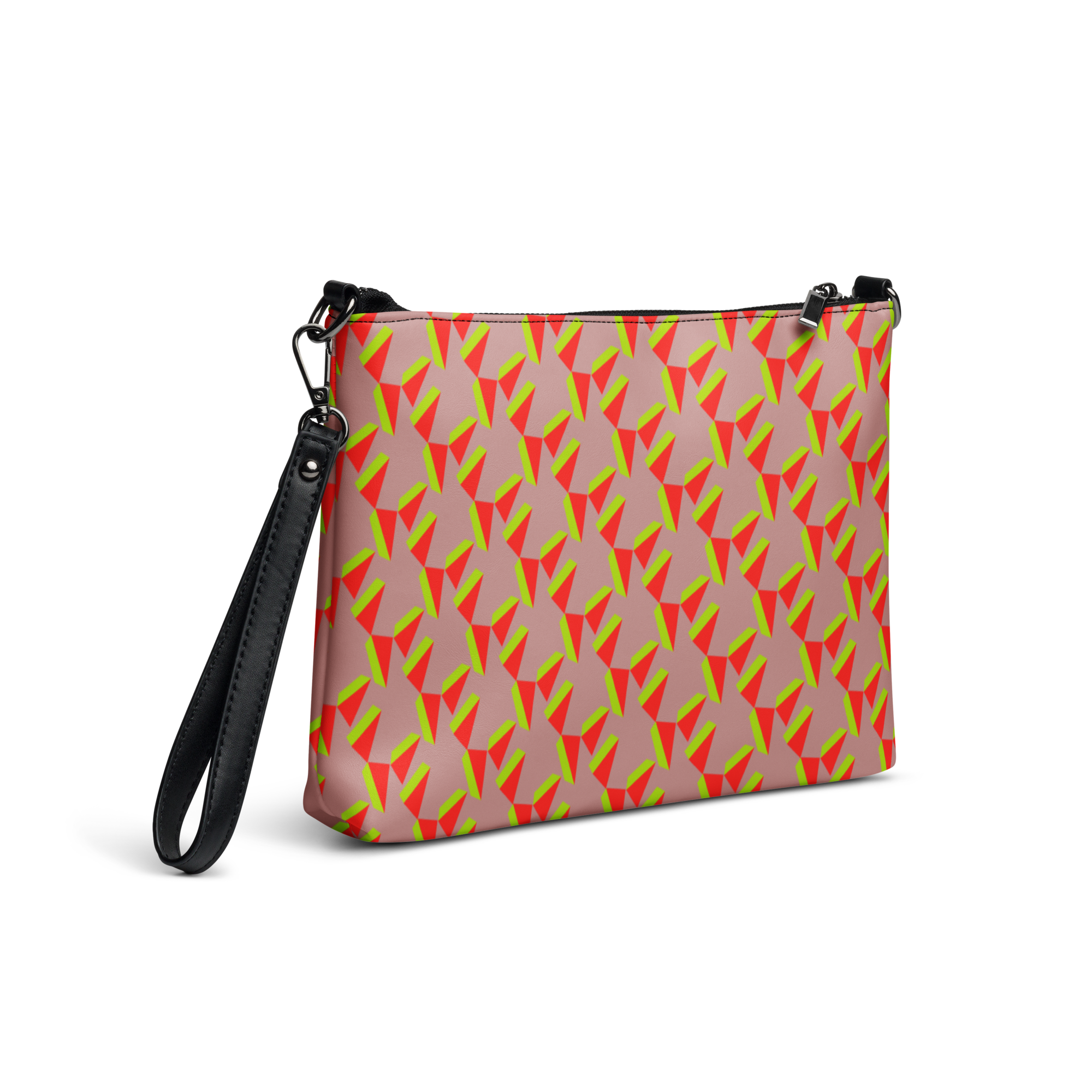 MAGICIAN BEVEL CROSSBODY BAG - MAUVE/NEON BEVEL